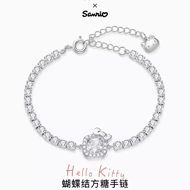 潮色绘 合金手链 三丽鸥Hellokitty女轻奢生日礼物凯蒂猫方糖手链
