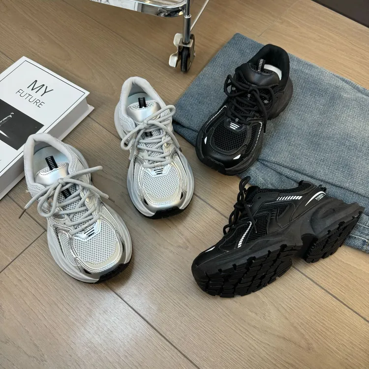 厚底老爹鞋女2025秋冬新款小个子增高轻便百搭运动休闲鞋女ins潮