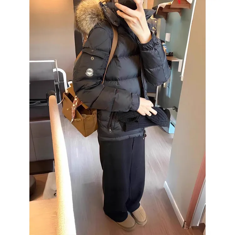 LDAB黑色工装派克棉服女2025冬季新款高级感老钱风加厚面包服外套