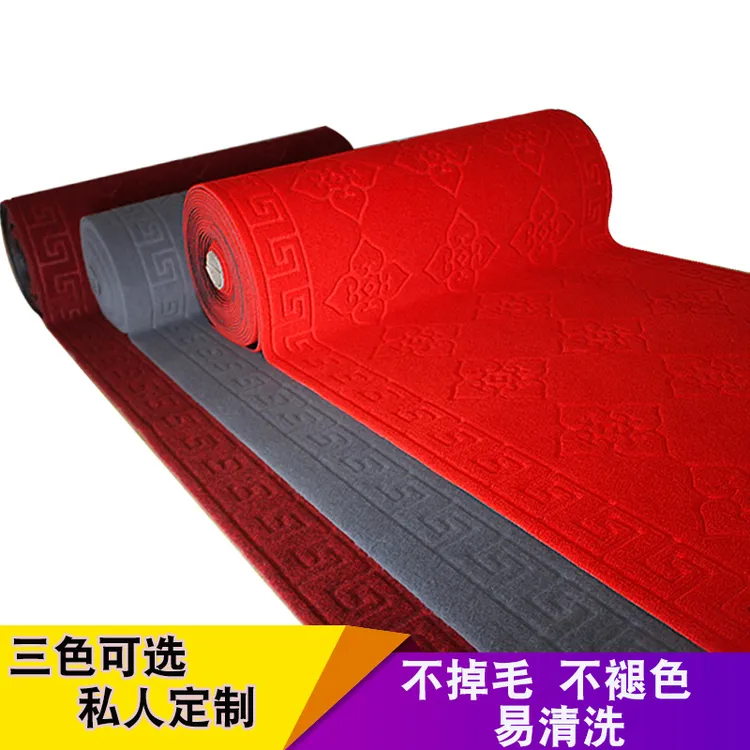 走廊红地毯过道可裁剪入户家用门口大厅地垫厕所绒面楼梯防滑定制