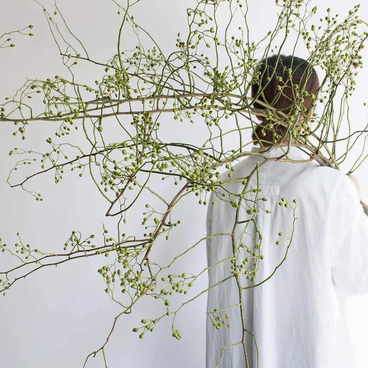 久伴天然干花束真花插花山归来树枝客厅桌面装饰摆件侘寂复古高级