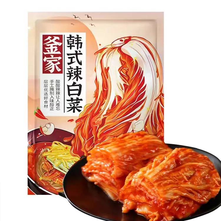 釜家辣白菜200g/包韩式泡菜韩国泡面咸菜酱菜小袋装批发包邮