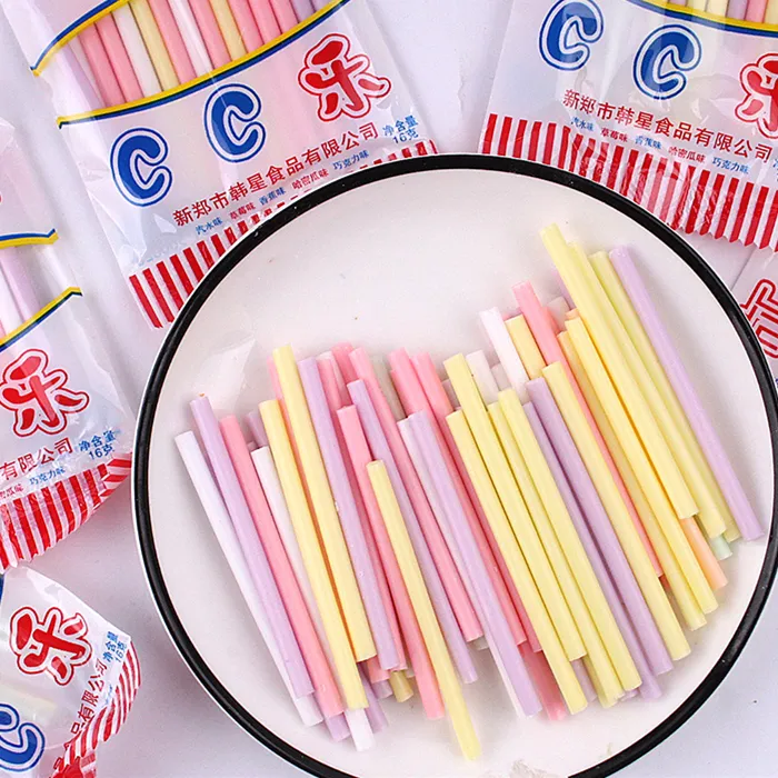 韩星cc乐吸管糖8090后怀旧小时候的零食品儿时回忆