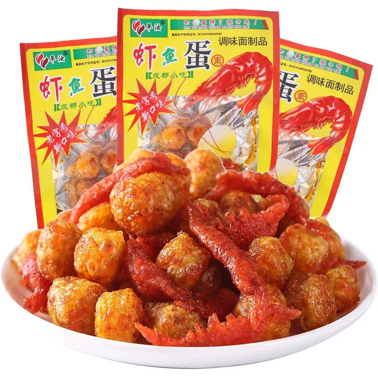 虾扯蛋虾鱼蛋辣条8090后童年怀旧经典怀旧儿时辣条