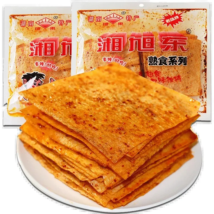 湘旭东辣片儿时零食8090怀旧小吃麻辣辣条大辣片湖南双峰特产88g