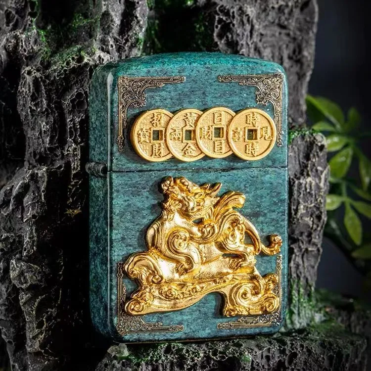 zippo打火机青铜瑞兽1941男生金属创意礼品送男朋友礼物DYH1X1F1