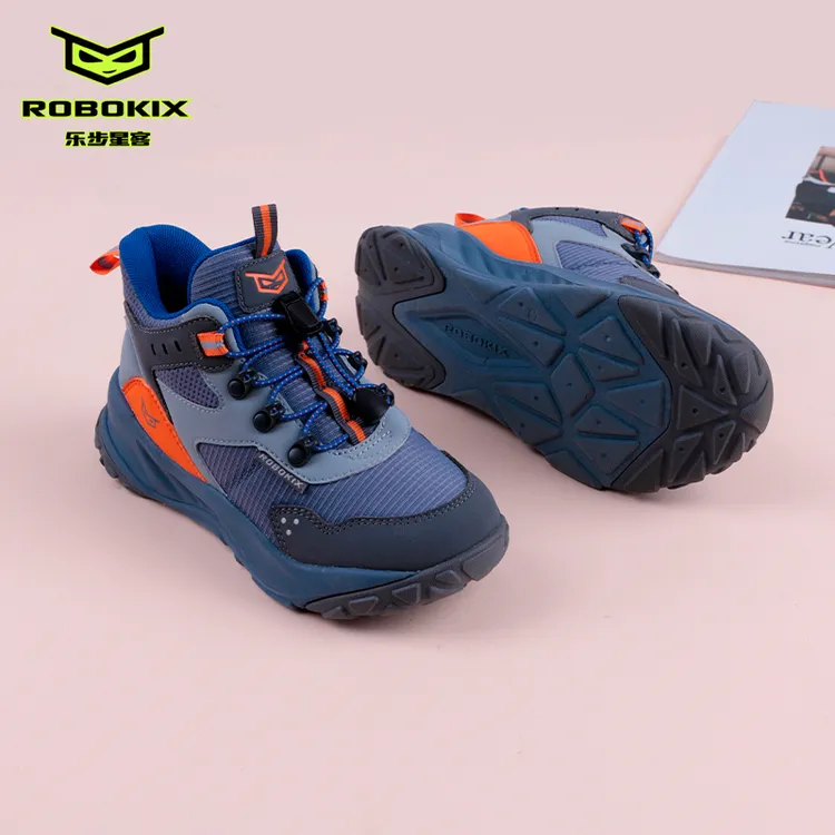 【工厂直销】ROBOKIX秋冬新款高帮童鞋男童休闲鞋户外运动防滑鞋透气防水鞋面