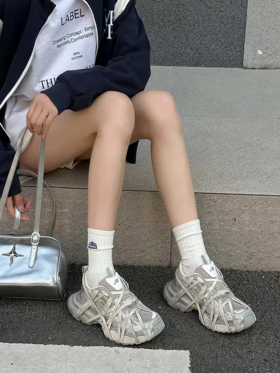 鞋子女鞋老爹鞋网红百搭春夏季ins韩版时尚厚底透气复古学生潮流