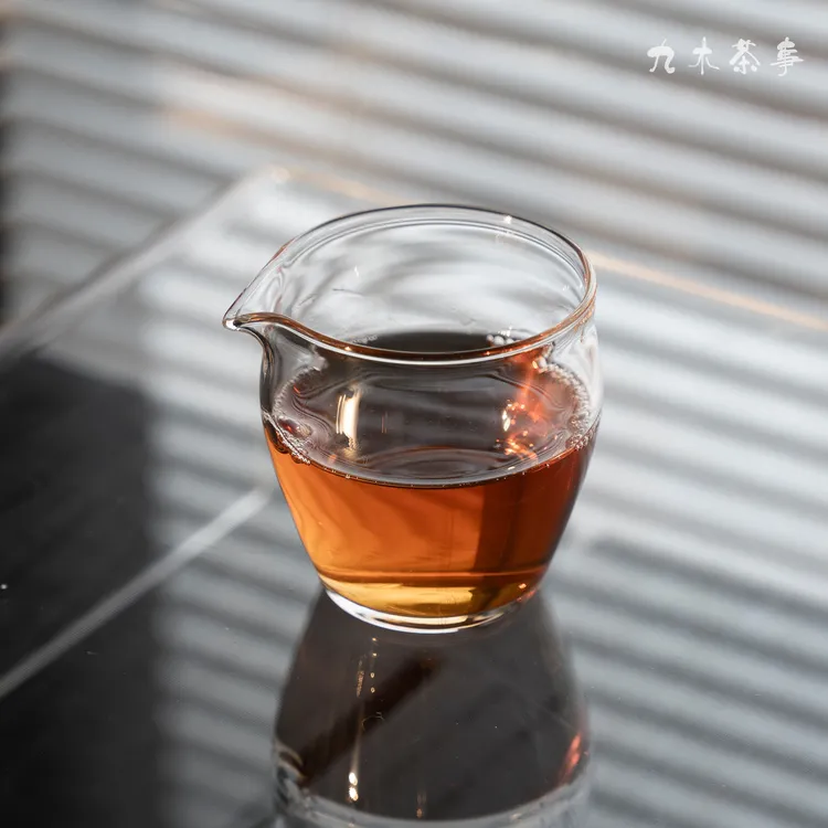 九木丨清然小容量公道杯 高硼硅玻璃家用耐高温分茶器清物堂同款