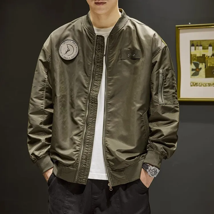 美式高街飞行员夹克外套男士潮牌宽松休闲棒球服秋冬2025新款上衣
