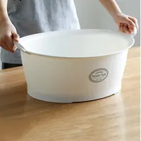 日本进口家用塑料盆子洗衣盆大号脸盆洗手盆泡脚盆厨房洗碗洗菜盆