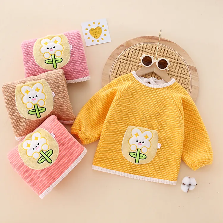 学院风卡通风卡通动漫罩衣反穿衣秋冬季加厚婴幼儿婴儿