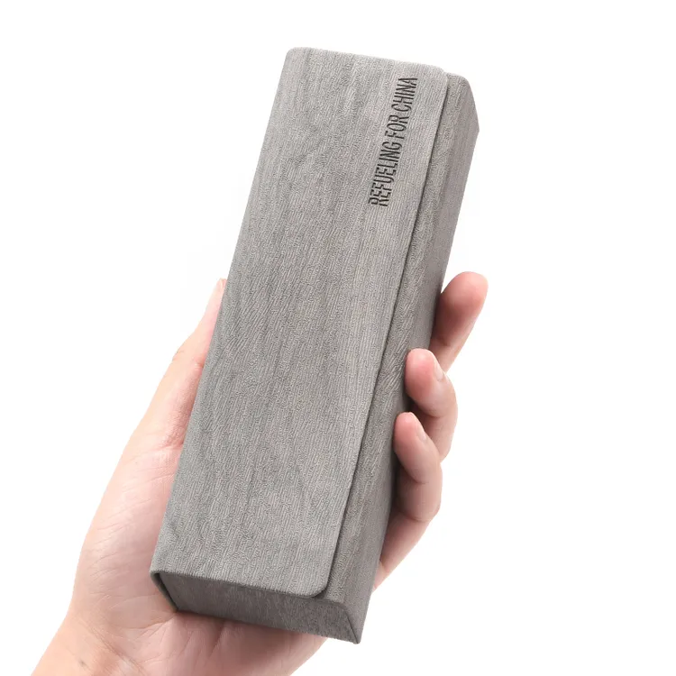 Shery复古皮革木纹眼镜盒抗压收纳便携高级感眼睛墨镜学生男女款