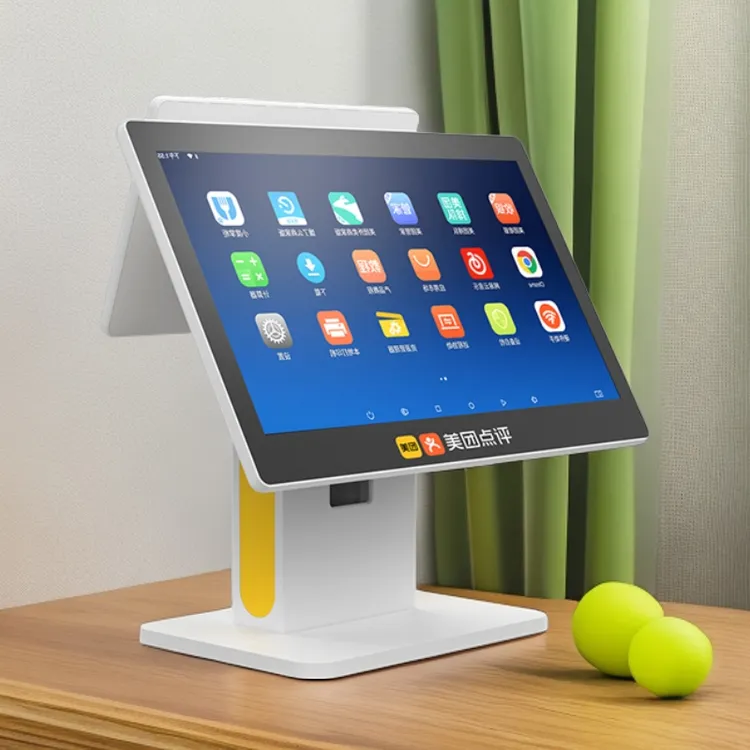 美团收银机一体机餐饮饭店奶茶水果称重点餐机系统外卖美团收银机