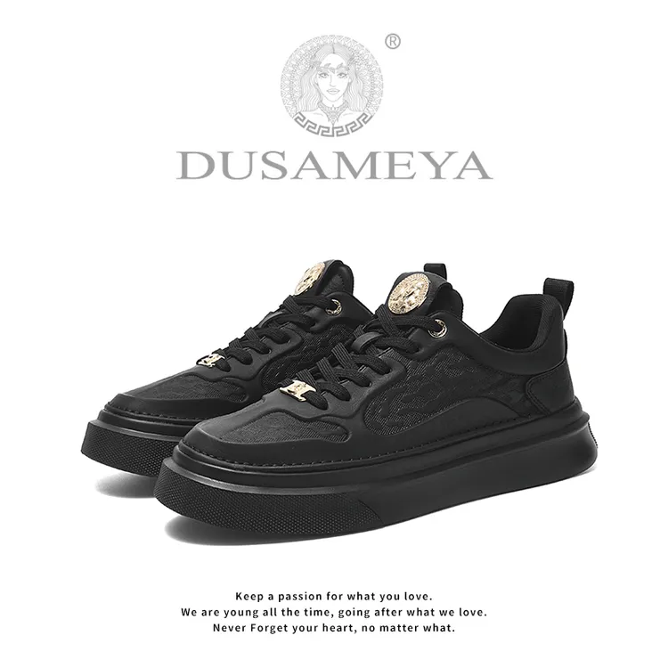 【增高不增重】新款欧洲站轻奢休闲板鞋厚底潮流休闲鞋百搭鞋子韩版