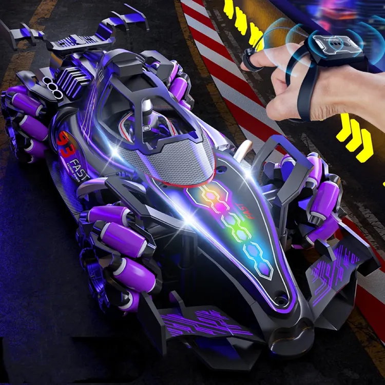 四驱双遥控汽车男孩F1竞速赛车高速喷雾儿童玩具2025漂移车