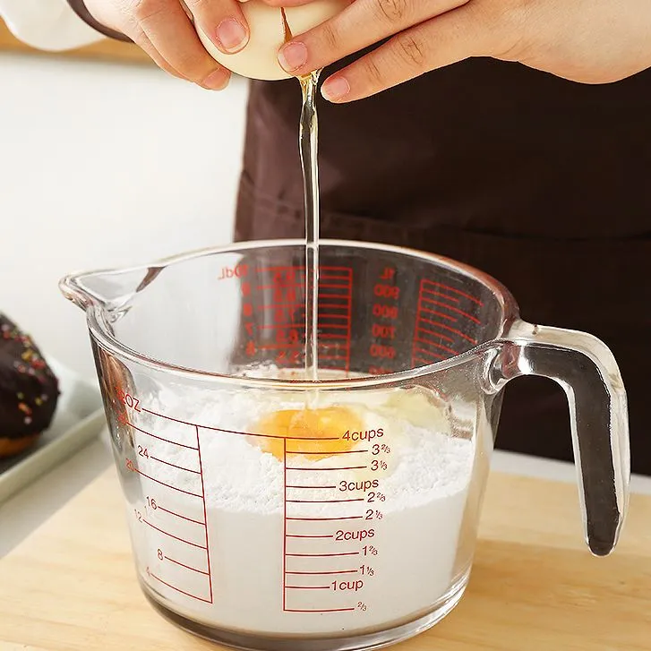 量杯带刻度玻璃杯家用打蛋烘焙毫升计量刻度牛奶杯子优品蛋糕