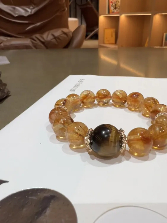 手链 爆火黄塔晶手链女生必备