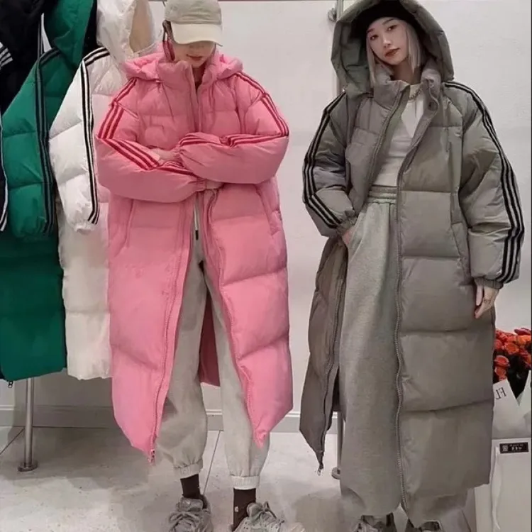 长款棉衣棉服女新款过膝学生宽松大码加厚