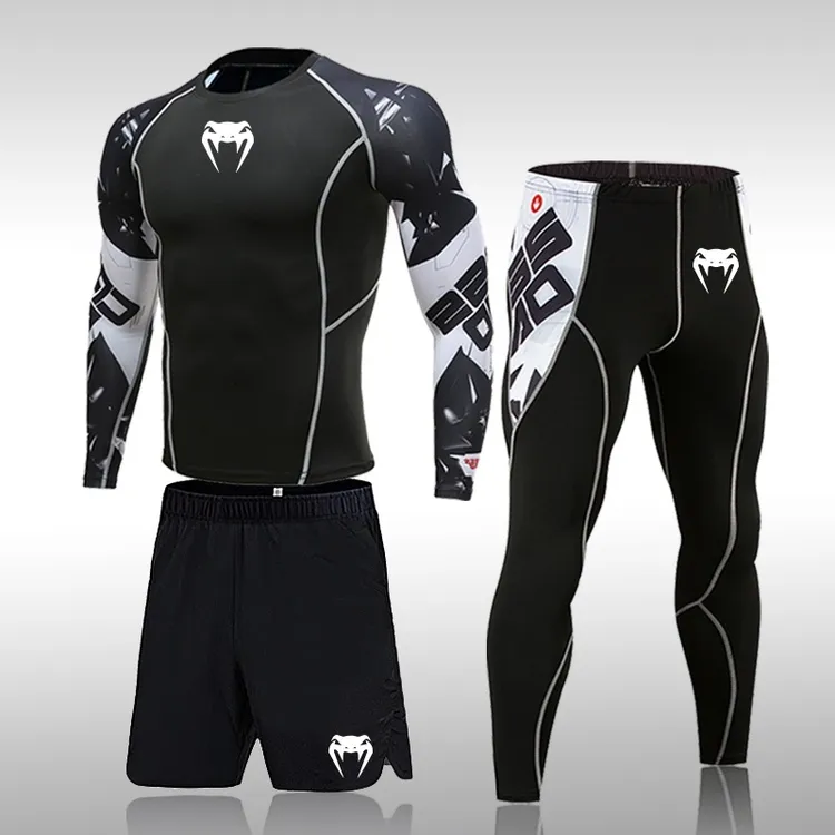 花臂户外健身套装运动训练跑步紧身篮球速干高弹修身高级花臂男士