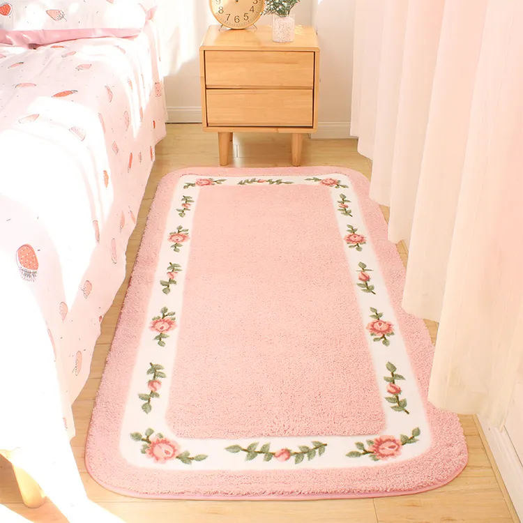 大面积茶几地毯卧室地毯床边毯家用防滑脚垫长条地垫阳台飘窗垫