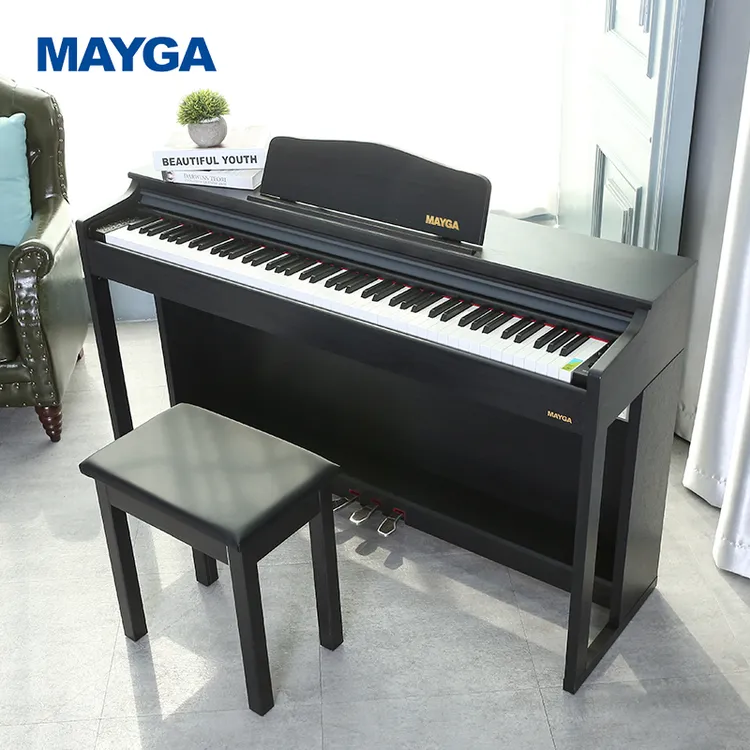 MAYGA美嘉MP-12家用88键重锤数码钢琴专业考级电钢琴