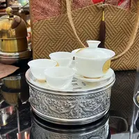 创意简约纯铝茶盘茶具家用功夫茶具