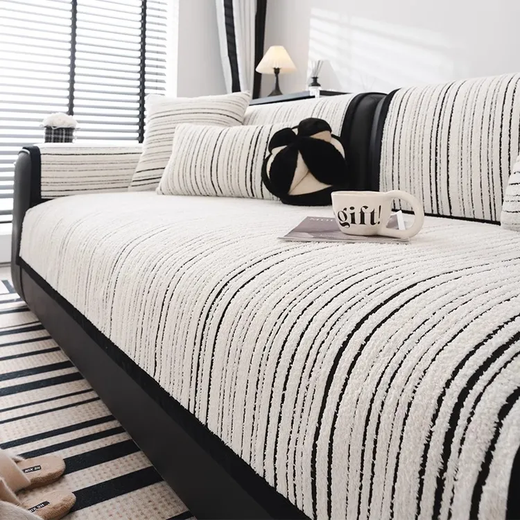 2024新款防猫抓沙发垫四季通用现代坐垫简约全盖直排沙发套盖布