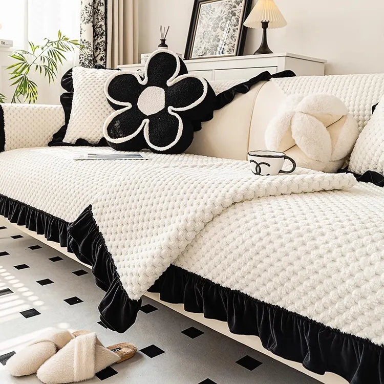 洱峰法式沙发垫2024新款防滑坐垫子四季通用高级感盖布巾简约套罩