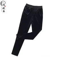 【珍珍国风设计】丝绒纯色亲肤可外穿女士舒适经典打底裤69869