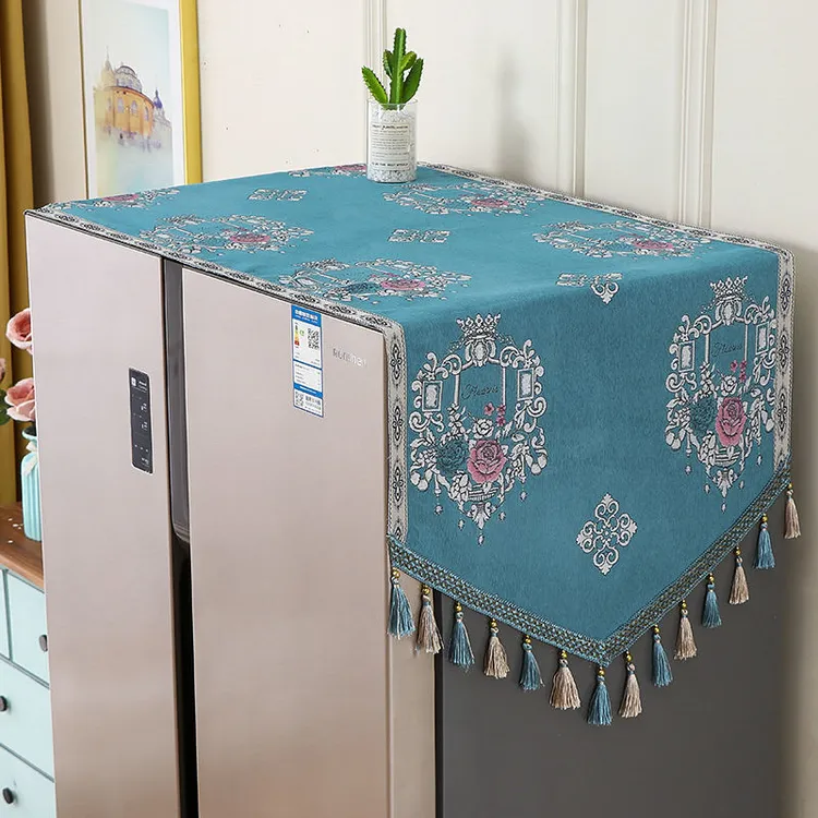 冰箱盖布冰箱罩单开门双开门冰箱巾洗衣机罩盖布万能盖巾防尘罩帘
