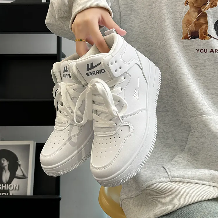 回力鞋子男鞋高帮秋冬季休闲百搭情侣厚底板鞋百搭小白鞋子加绒女