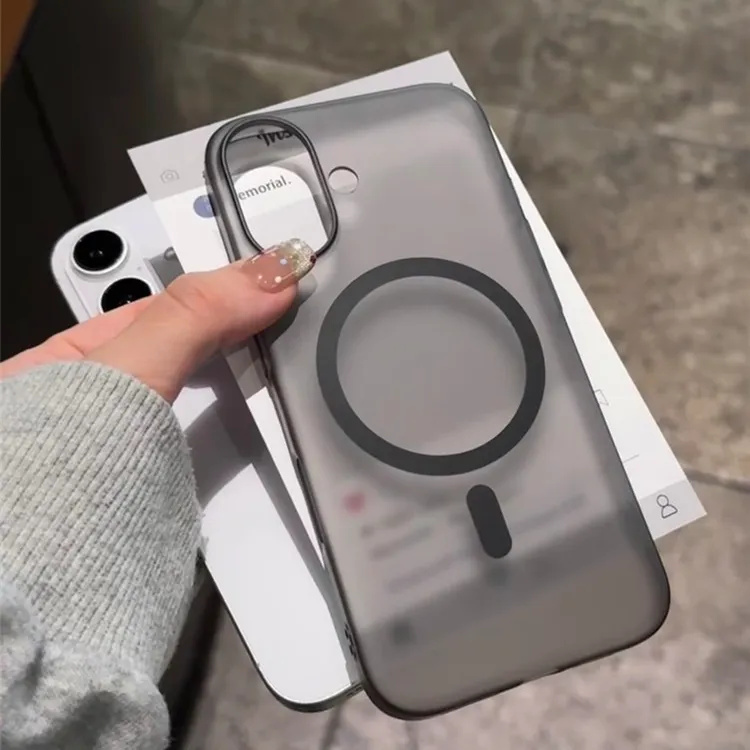 PC硬壳磁吸磨砂适用iPhone16promax苹果17手机壳14新款12/11超薄