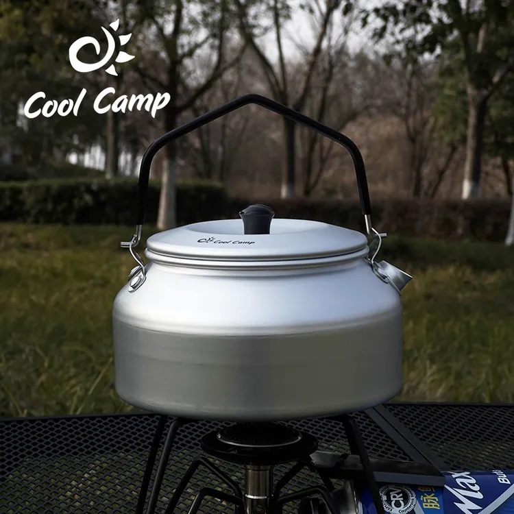 COOLCAMP户外烧水壶野炊煮茶壶露营烧烤便携炊具超轻铝合金咖啡壶