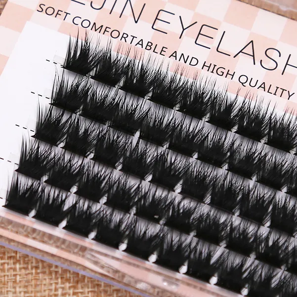 假眼睫毛推荐分段式超浓密初学者新手硬梗自嫁接单簇睫毛假眼睫毛