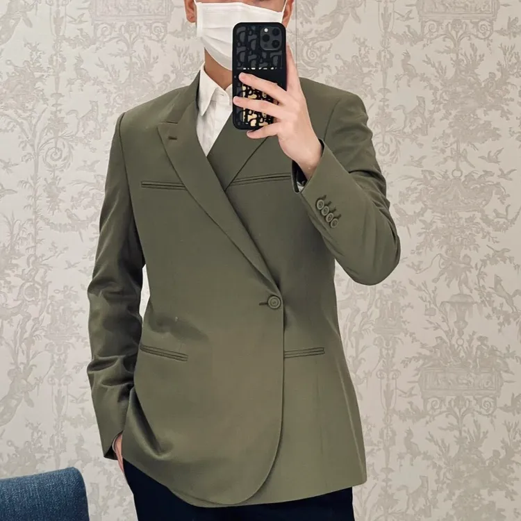 全新未使用 DIOR/迪奥 男士经典时尚Oblique单西修身气质100395
