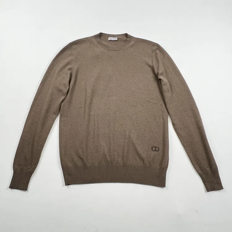 全新未使用 DIOR/迪奥 男士秋冬经典长袖山羊绒套头毛衣 100594
