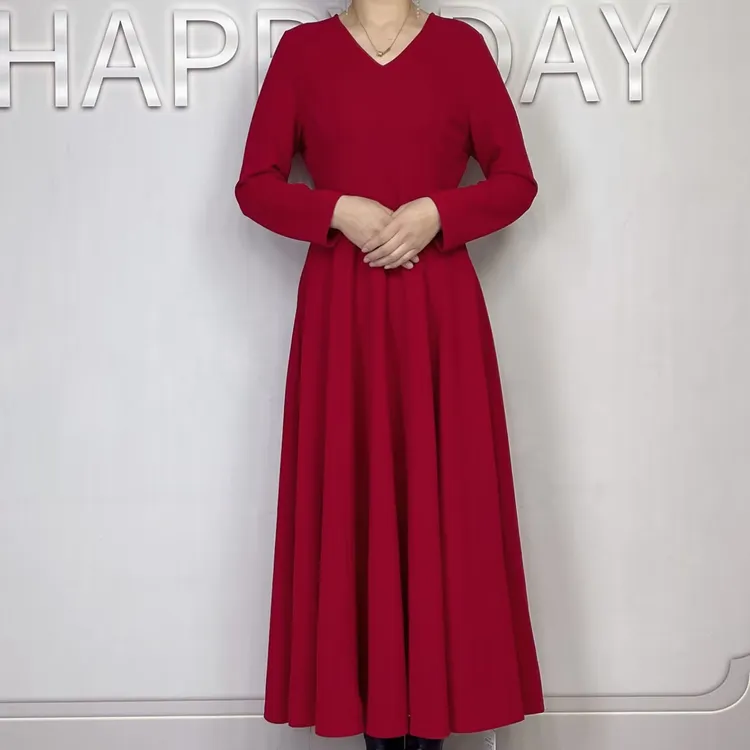 【艳姐服饰】收腰连衣裙2103