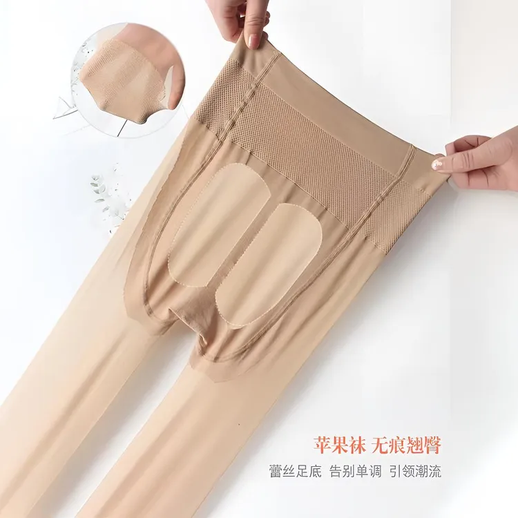 秋季薄款收腹提臀苹果袜