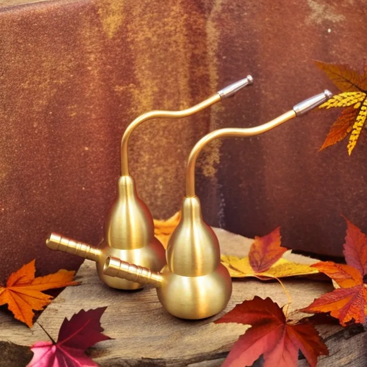 黄铜葫芦水容器两用型工艺品摆件实用创意复古工艺摆饰工艺品