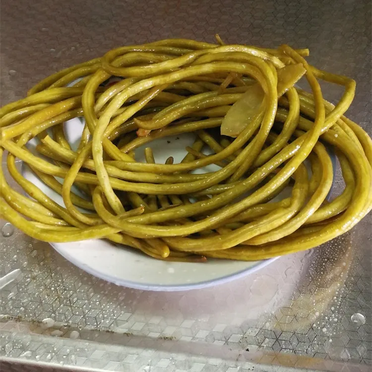 腌豆角湖北麻城特产酸豇豆农家手工制作盐缸豆下饭菜500克包邮