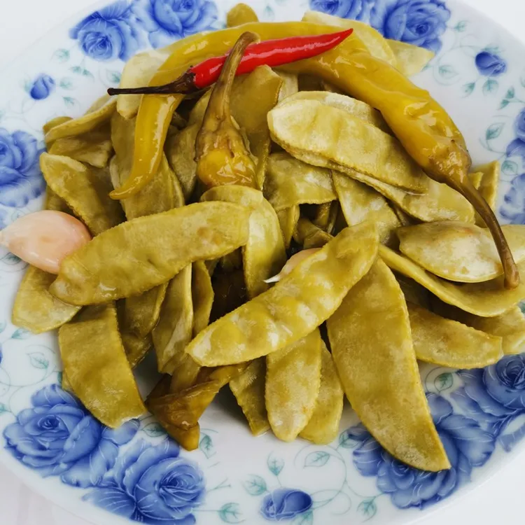 【麻乡记忆】腌峨眉豆湖北麻城特产酸辣扁豆农家手工制作下饭菜500g