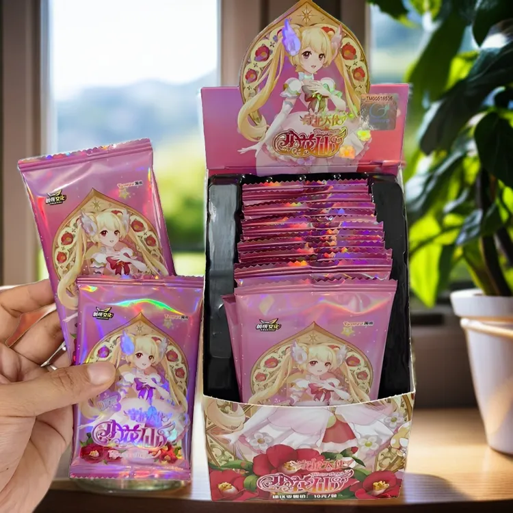 【拆盒】正版淘米小花仙护守天使典藏版10元包收藏卡牌圆角厚卡整盒