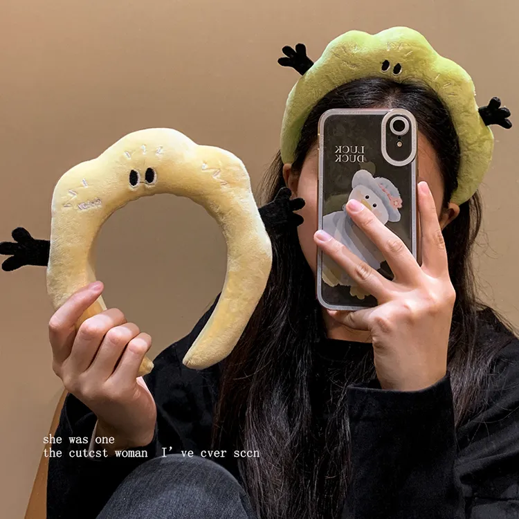 可爱搞怪毛绒发箍女款秋冬头箍发卡洗脸敷面膜洗漱专用束发带头饰