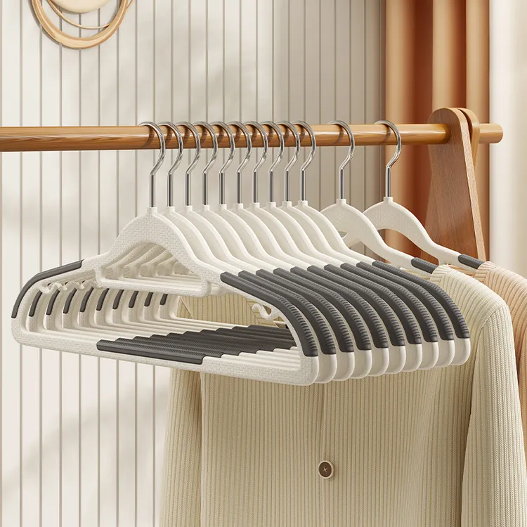 衣架家用挂衣无痕防肩角收纳晒衣撑儿童晾衣架防滑成人挂衣服架子