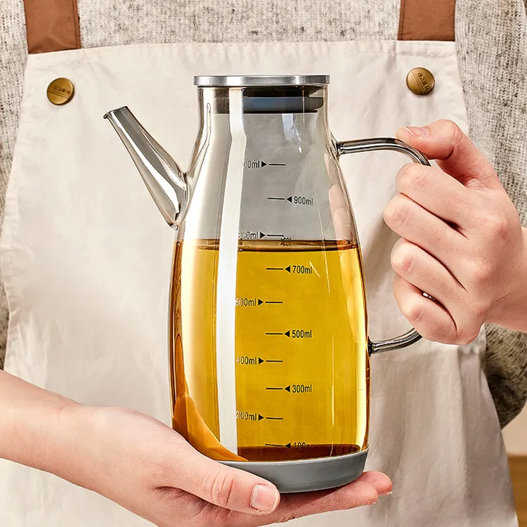 优勤玻璃油壶油瓶家用厨房调料瓶酱油醋防漏油罐香油壸耐高温