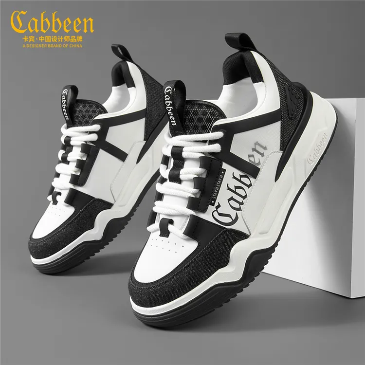 卡宾男鞋2024新款潮鞋面包鞋男增高厚底运动休闲鞋秋冬款男士板鞋