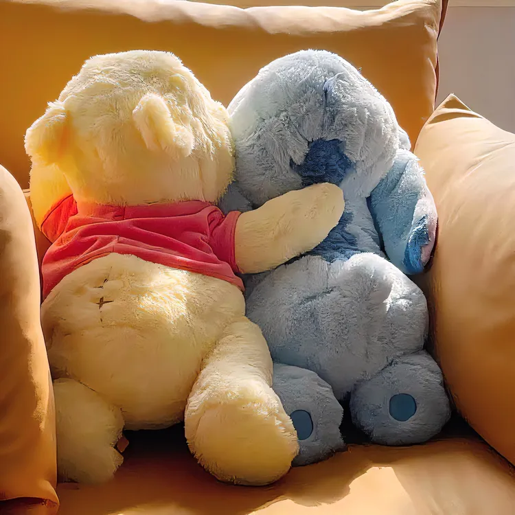 史迪仔玩偶趴趴维尼熊毛绒玩具公仔少女心睡觉抱枕娃娃生日礼物女