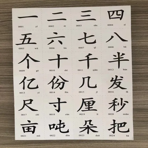 韵文字经全脑识字卡片韵语识字中华字经幼儿园版无图带拼音认知卡