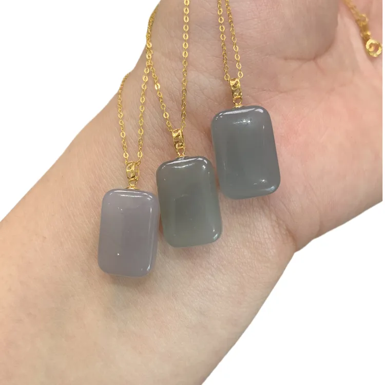 和田玉吊坠花扣小烟紫牌2气质精致简约时尚(多样性发其一)精美